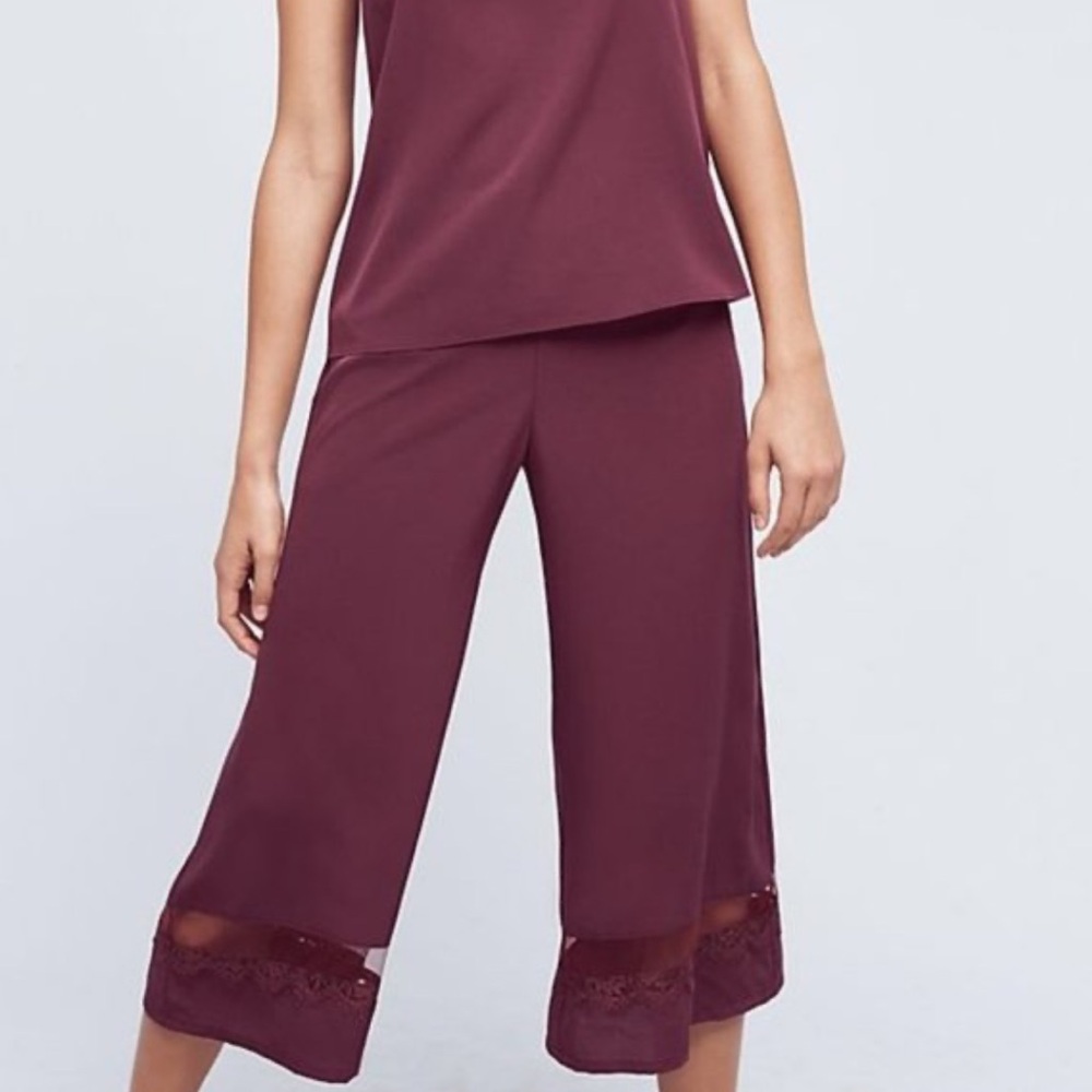 Anthropologie by Eloise Breakfast Palazzo Lace Pants